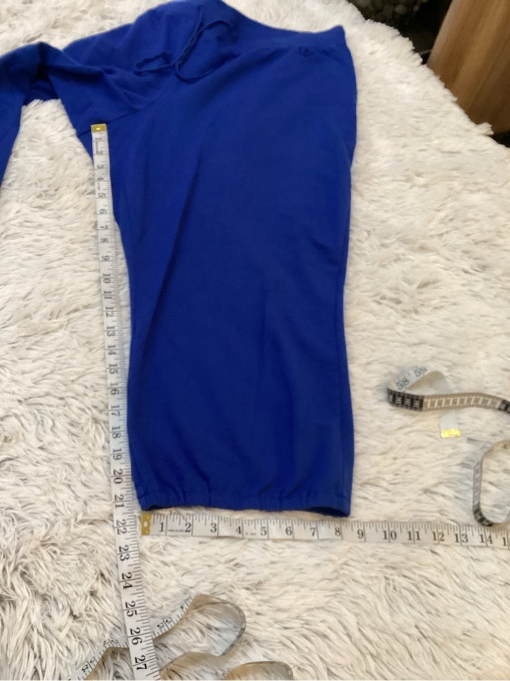 Lane Bryant 18/20 Royal Blue Capri Lounge Pants Drawstring Plus Size - Picture 7 of 12